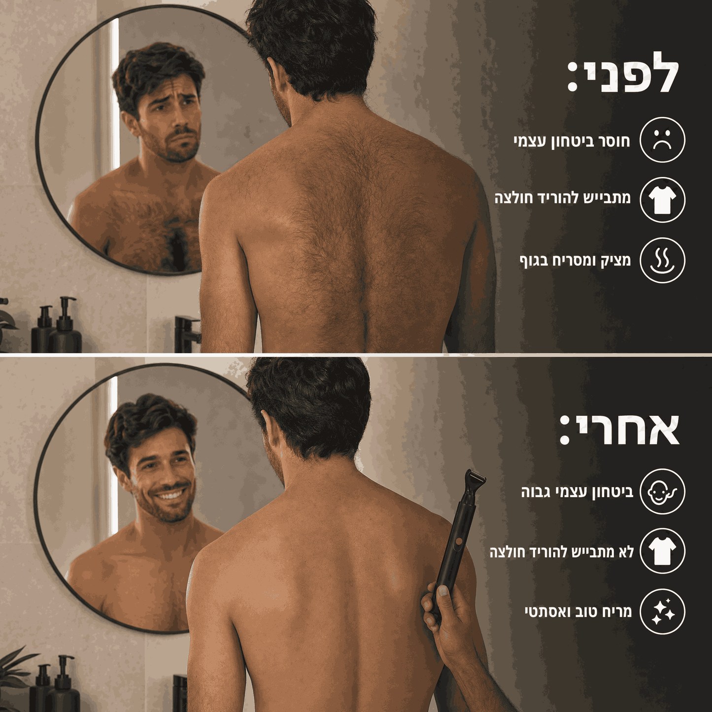 ™AlphaShave- מכונת גילוח לגב